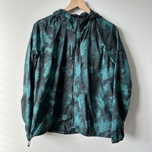 Second Skin Lightweight Teal Camo Women's Zip-Up - XL